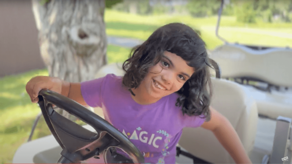 Little girl named Clementine enjoying Summer Camp